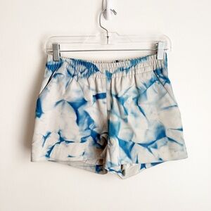 Blue Tie-Dye Women's Shorts